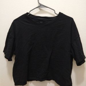Aerie black crop top